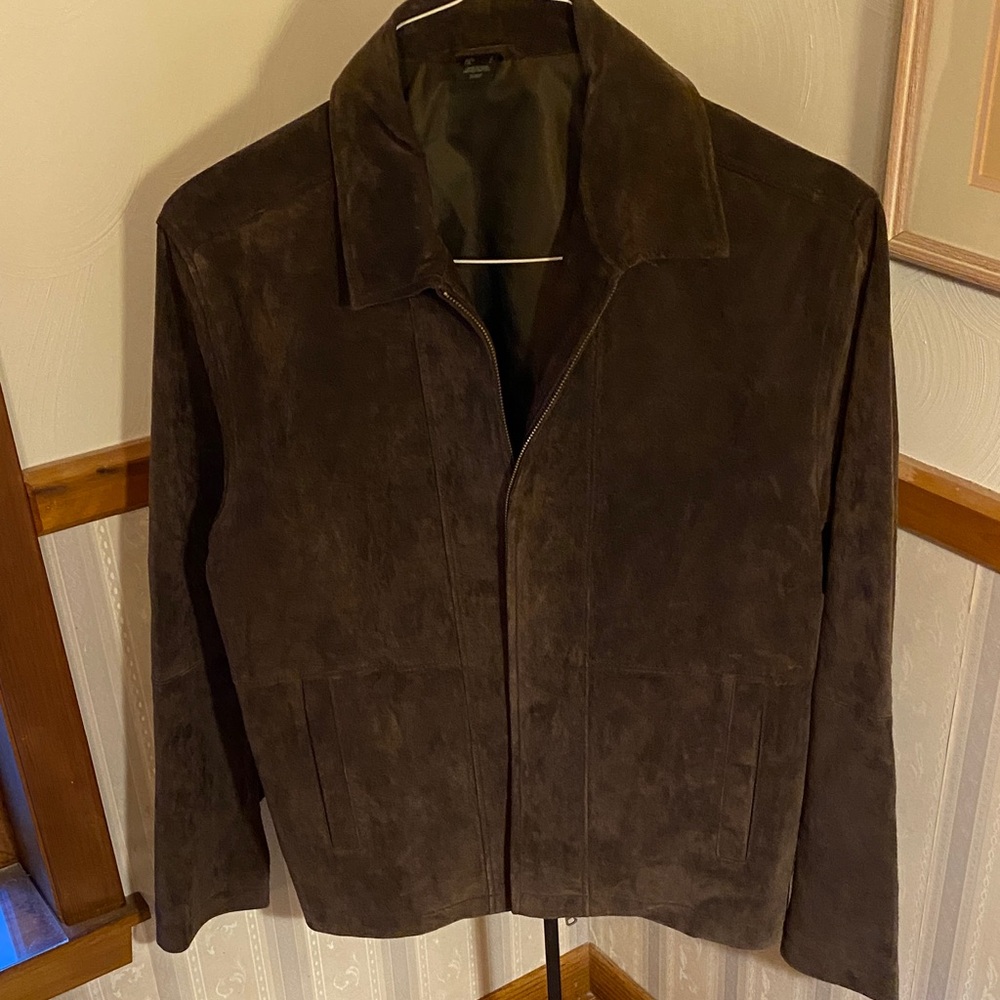 Men's Brown Suede Jacket by Claiborne